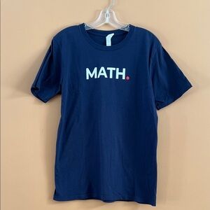 MATH Make America Think Harder 2020 Election Navy Blue T-Shirt size Medium